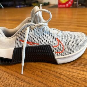 Nike White and Orange Training Shoe